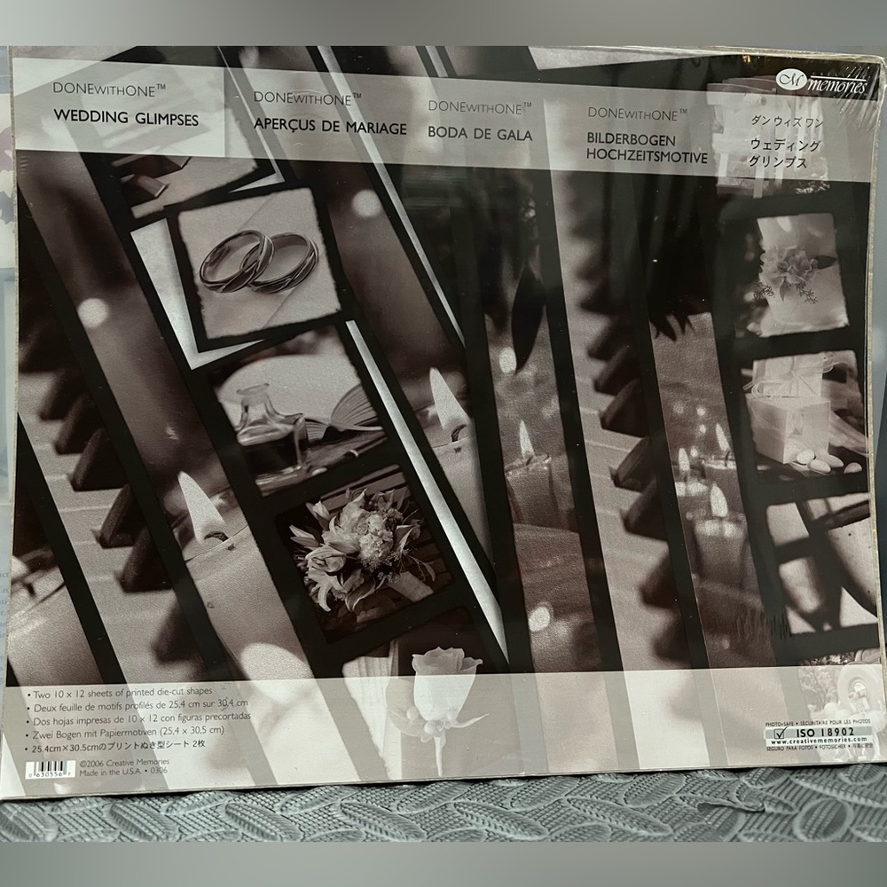Creative Memories Done With One - Wedding Glimpses